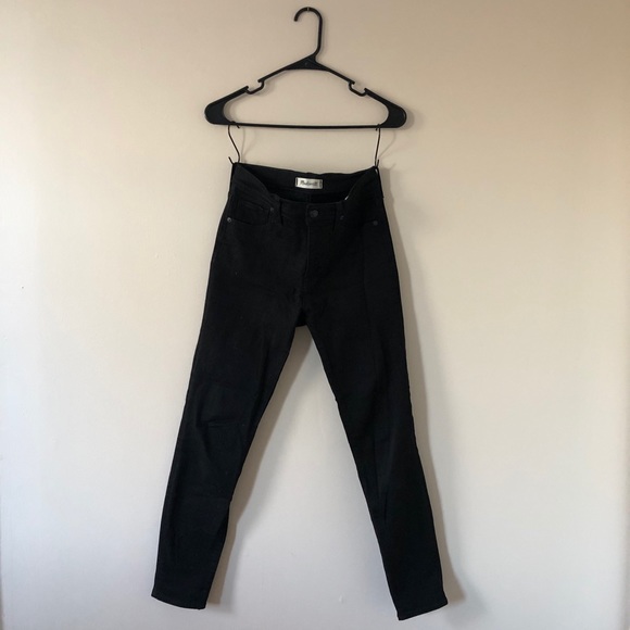 Madewell Denim - Madewell 9” High Rise Skinny Denim - Black Wash